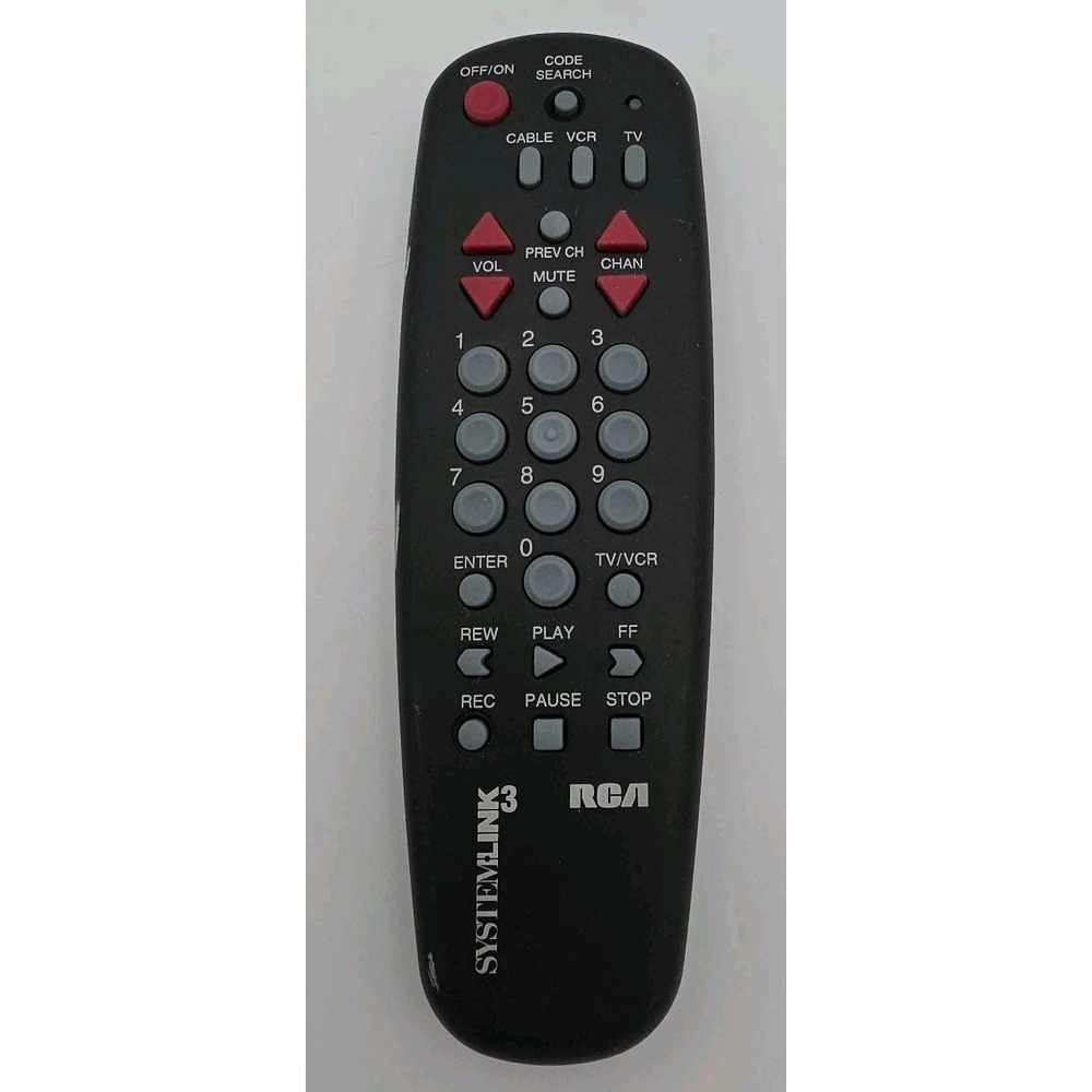 RCA Remote Control RC300-D SystemLink3 Universal TV VCR Cable Black